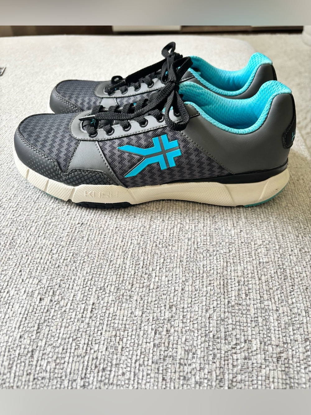 Women’s Grey and Teal Kuru Sneakers - Lightweight Comfort
